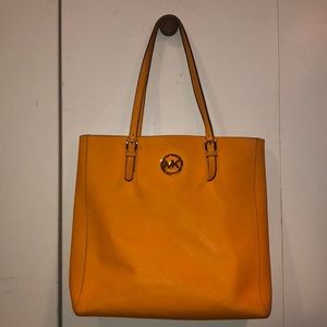 Yellow Michael Kors Large Tote